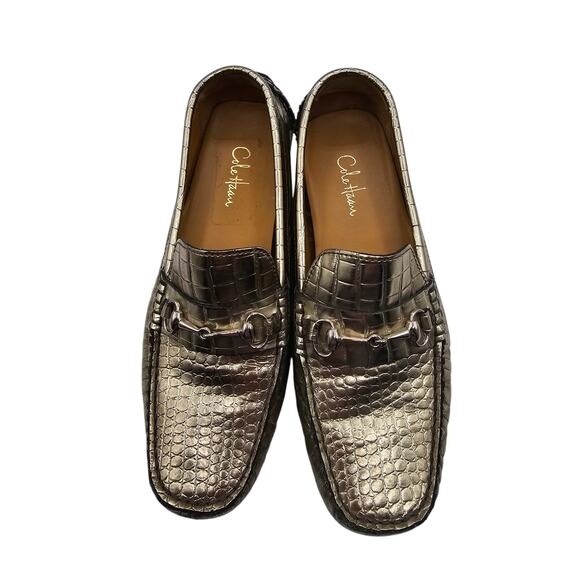 Cole Haan Silver Loafers - Picture 6 of 7